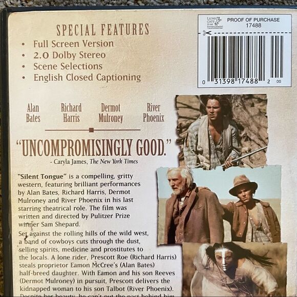 3 for $15|| Silent Tongue DVD Full Screen - Picture 3 of 6